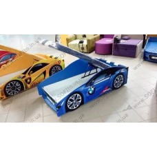 Ліжко машина BMW (з матрасом, м'яким спойлером і подушкою) Ліжко машина BMW (з матрасом, м'яким спойлером і подушкою)