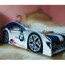 Ліжко машина BMW Sport (з матрасом, м'яким спойлером і подушкою) Ліжко машина BMW Sport (з матрасом, м'яким спойлером і подушкою)