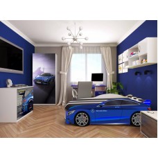 Детская Кровать машина Мерседес СПЕЙС 6 Mercedes SPACE 6 (с матрасом мягким спойлером и подушкой)