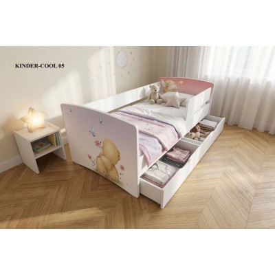 Дитяче ліжко KINDER-COOL 05 «Ведмедик і метелики»