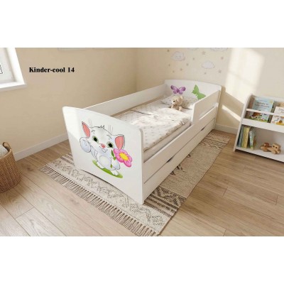 Дитяче ліжко KINDER-COOL 14 «Котик з квіткою»