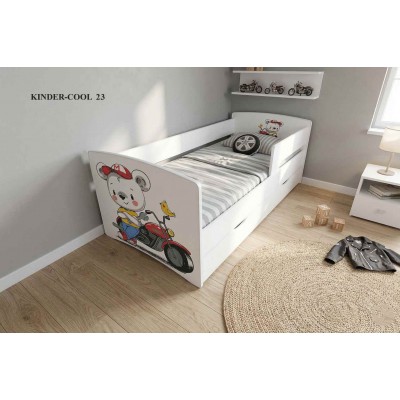 Дитяче ліжко KINDER-COOL 23 «Ведмедик на мотоциклі»