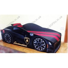 Ліжко машина LAMBORGHINI (з матрасом, м'яким спойлером і подушкою) Ліжко машина LAMBORGHINI (з матрасом, м'яким спойлером і подушкою)