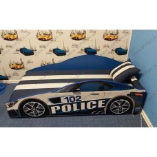 Ліжко машина POLICE (з матрасом, м'яким спойлером і подушкою) Ліжко машина POLICE (з матрасом, м'яким спойлером і подушкою)
